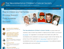Tablet Screenshot of neuroblastomacancer.org